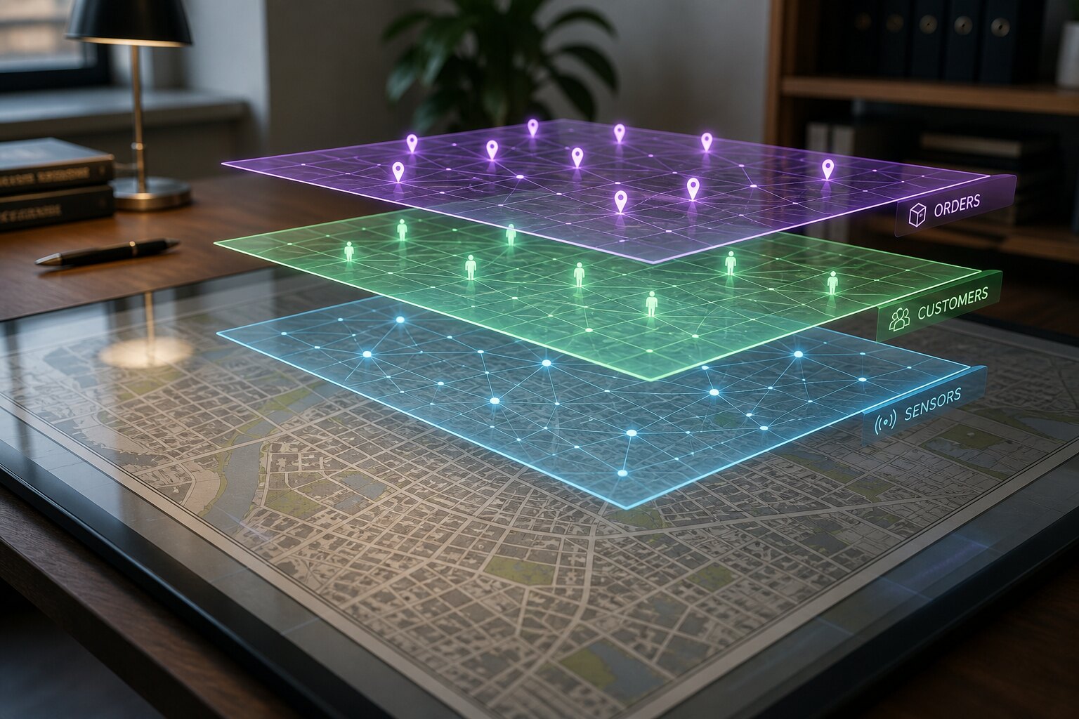 Varias fuentes alimentando el mismo mapa