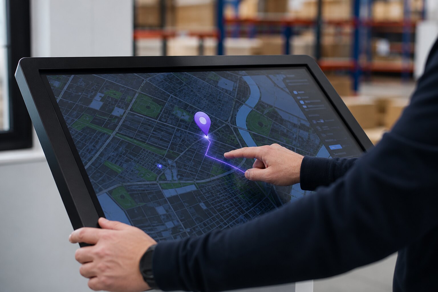 Filtros y fichas abiertas sobre el mapa