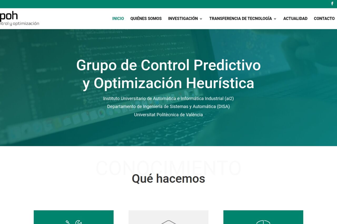 Web del grupo CPOH de la Universitat Politècnica de València