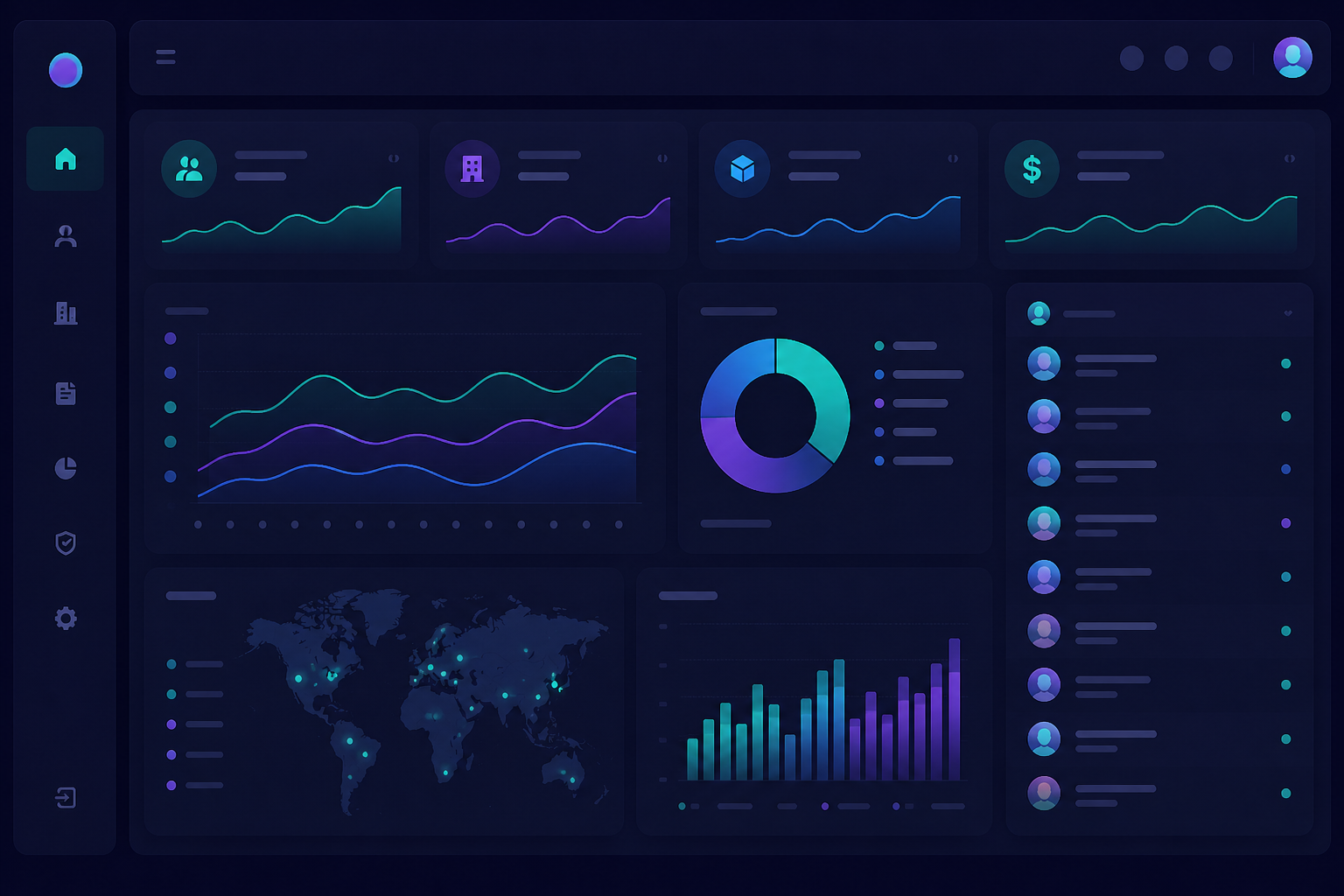 Dashboard multi-cliente con indicadores