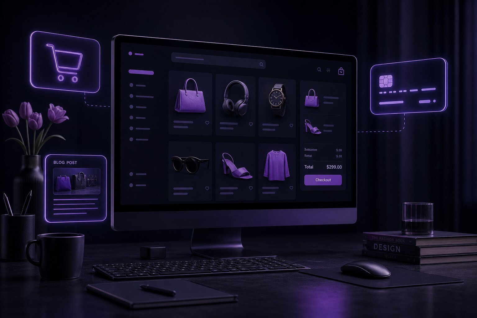 Carrito WooCommerce con productos y checkout