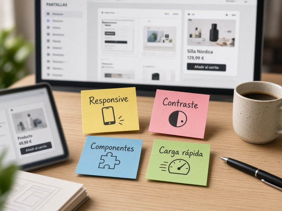 Bocetos de menú, formularios y diseño responsive