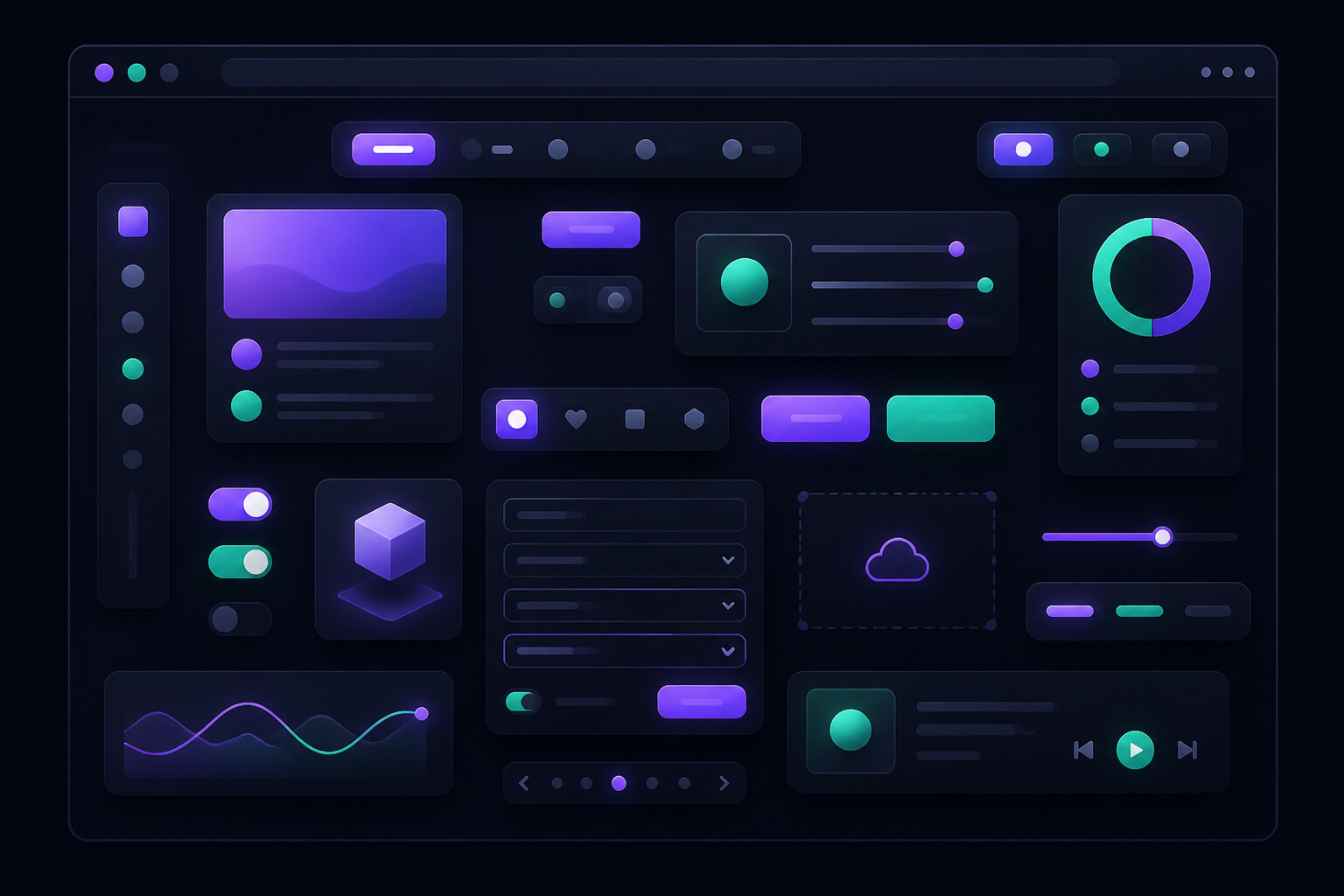 Componentes de interfaz y diseño visual