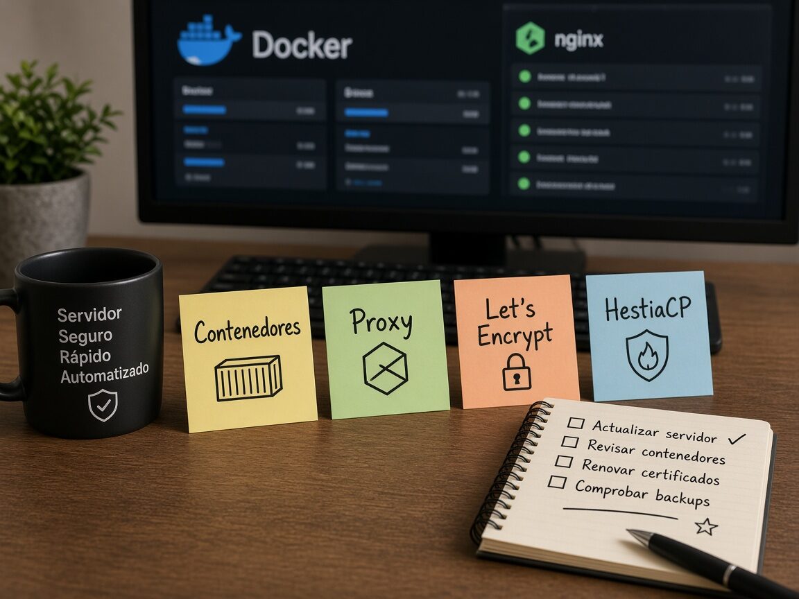 Notas de contenedores, proxy, certificado y dominios
